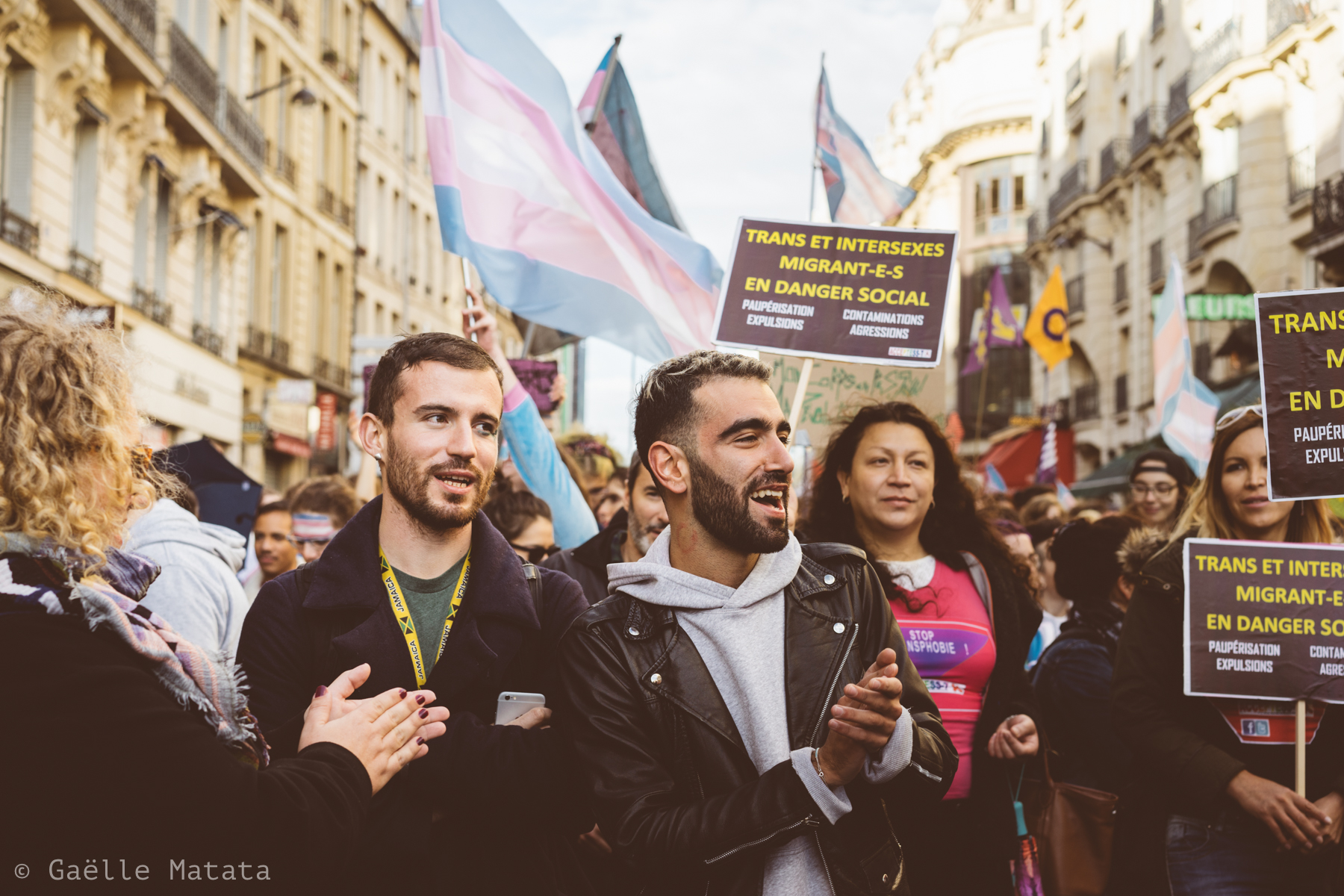 manifestation Existrans 2017 à Paris : Le BAAM à la marche des personnes trans et intersexes - Gaëlle Matata photographe militante queer
