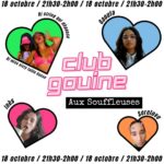 Club Gouine le 18 octobre aux Souffleuses : le rdv de rentrée de Gouinement lundi